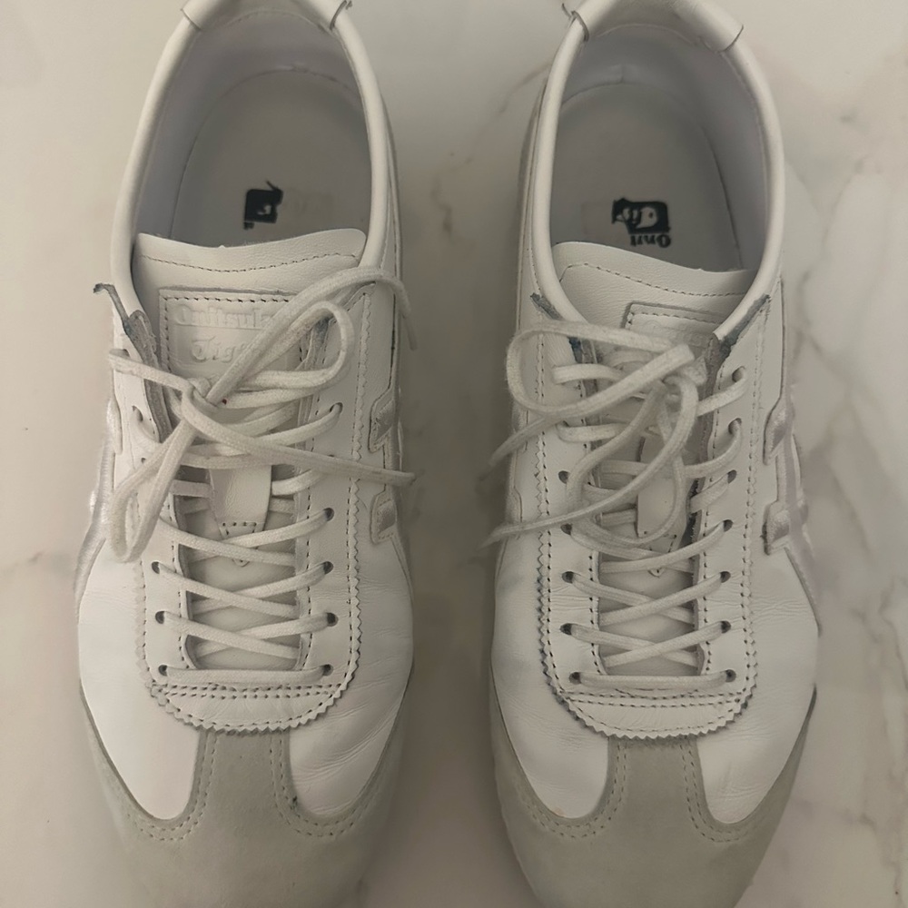 White Leather Sneakers. Japan onitsuka tiger